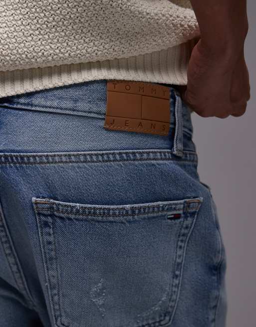 Tommy Jeans Ryan cuffed denim shorts in light wash, 4 of 5