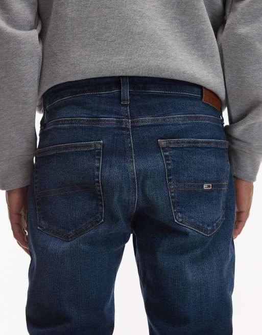 Tommy Jeans – Ryan – Dopasowane ciemnoniebieskie jeansy o prostym kroju, 4 z 5
