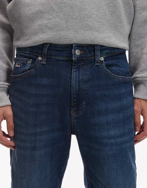 Tommy Jeans – Ryan – Dopasowane ciemnoniebieskie jeansy o prostym kroju, 5 z 5