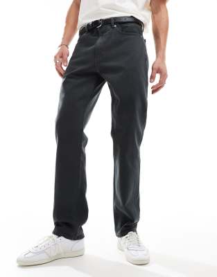 Tommy Jeans – Ryan – Grå, raka byxor i regular fit - view 1