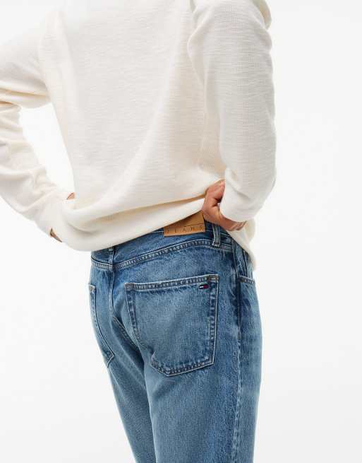 Tommy Jeans Ryan jean slim droit délavé en denim clair, 4 de 7