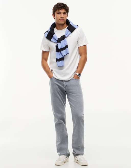 Tommy Jeans Ryan jean slim droit en denim gris 01 délavage clair, 2 de 7