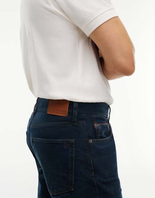 Tommy Jeans Ryan jean slim droit selvedge en denim foncé, 5 de 7