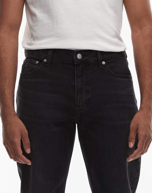 Tommy Jeans - Ryan - Jeans dritti slim fit lavaggio nero, 4 di 5
