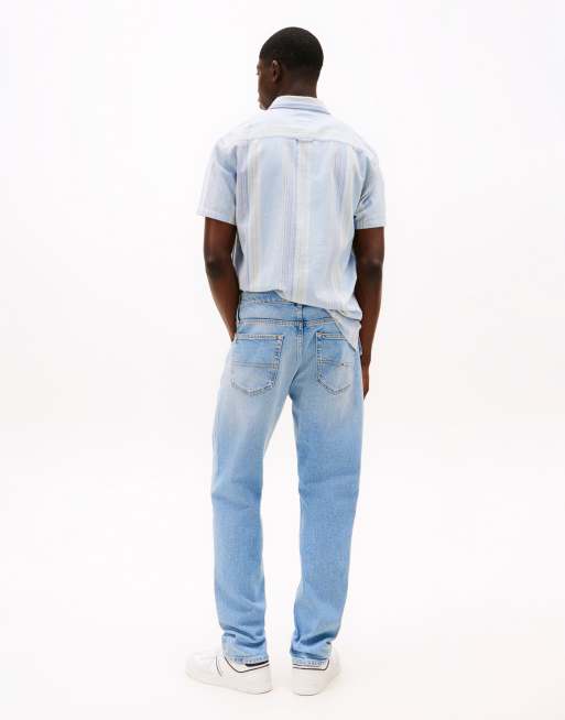 Tommy Jeans – Ryan – Ljusa, tvättade, raka jeans med smal passform, 3 av 5