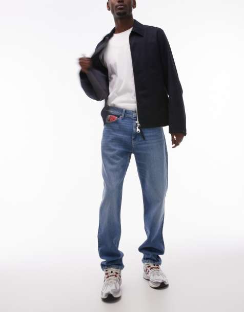 Tommy Jeans – Ryan – Niebieskie jeansy o dopasowanym prostym kroju - view 1