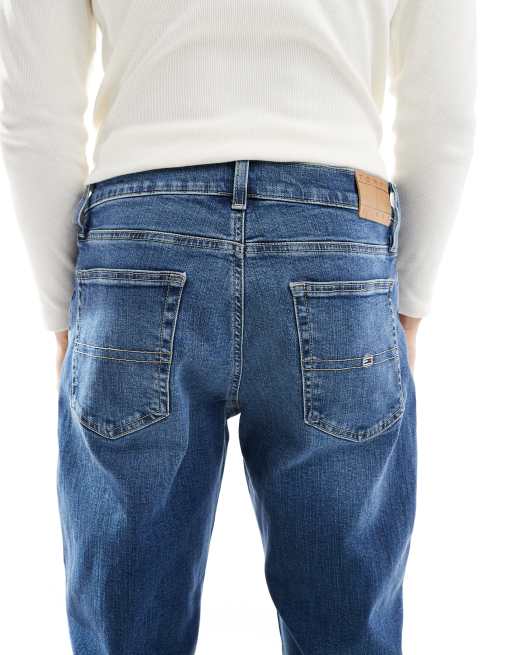 Tommy Jeans Ryan regular straight jeans in mid wash ASOS - Main Image