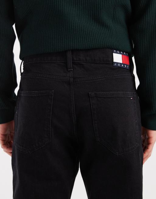 Tommy Jeans – Ryan – Schmal und gerade geschnittene Jeans in Schwarz, 4 von 5