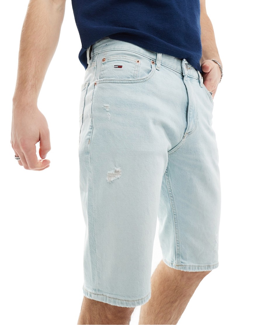 Tommy Jeans Ryan shorts in light wash-Blue