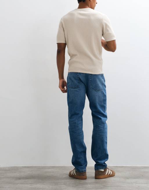 Tommy Jeans Ryan slim straight fit jeans in mid wash blue, 3 of 5