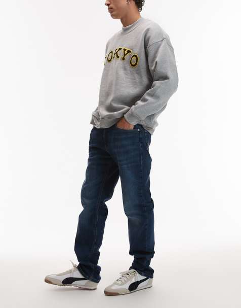 Tommy Jeans Ryan slim straight jeans in dark blue - view 1