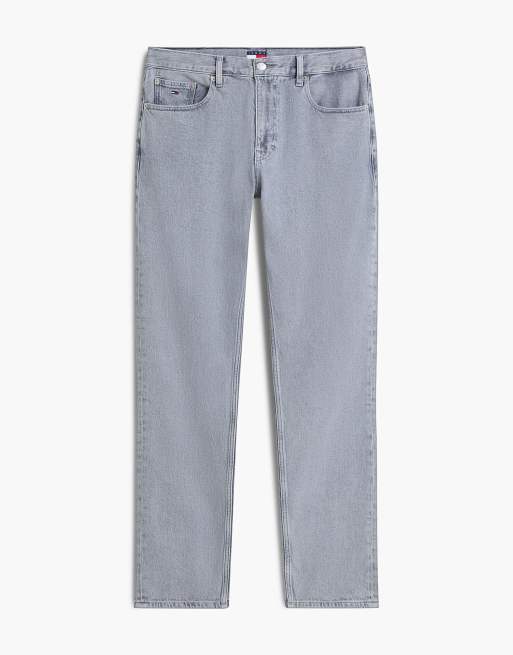 Tommy Jeans Ryan slim straight jeans in denim grey 01 - light wash, 6 of 7