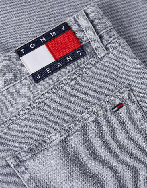 Tommy Jeans Ryan Slim Straight Jeans in Denimgrau 01 mit heller Waschung, 7 von 7