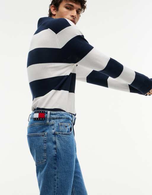 Tommy Jeans Ryan Slim Straight Jeans in mittlerer Denim-Waschung, 4 von 7