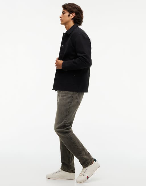 Tommy Jeans Ryan slim straight leg black jeans in denim grey, 3 of 7