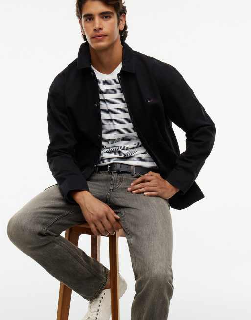 Tommy Jeans Ryan slim straight leg black jeans in denim grey, 4 of 7
