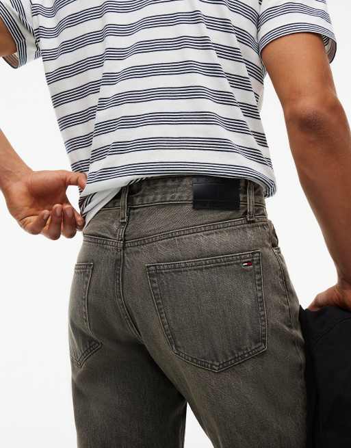 Tommy Jeans Ryan slim straight leg black jeans in denim grey, 5 of 7