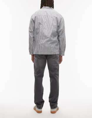 Tommy Jeans Ryan Slim Straight Leg Jeans In Gray