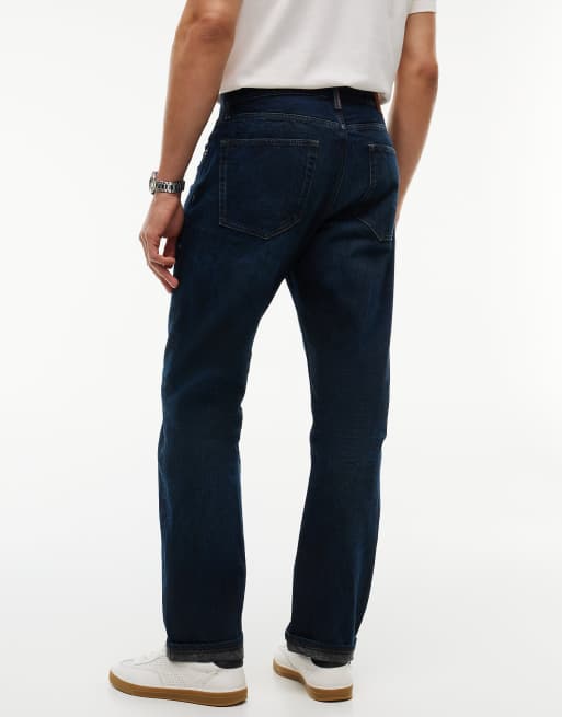 Tommy Jeans Ryan Slim Straight Selvedge-Jeans in dunklem Denim, 6 von 7