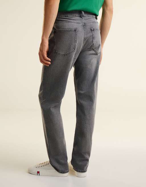 Tommy Jeans Ryan slim straight whiskered jeans in grey, 6 of 7