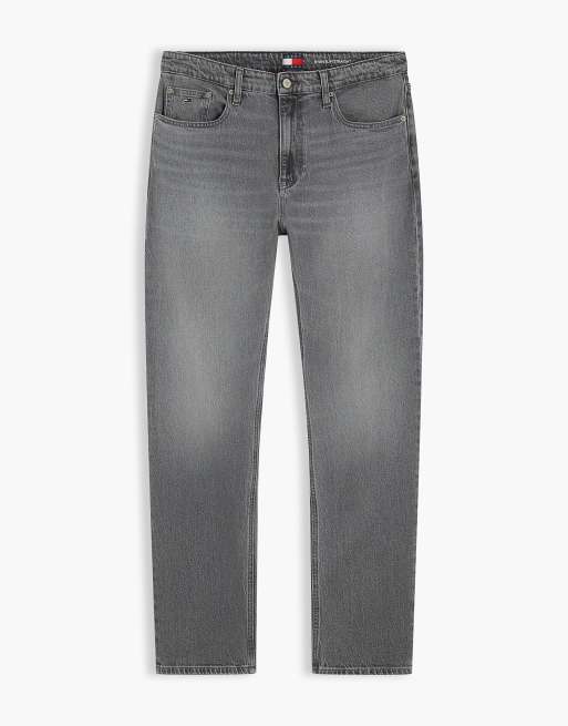Tommy Jeans Ryan slim straight whiskered jeans in grey, 7 of 7