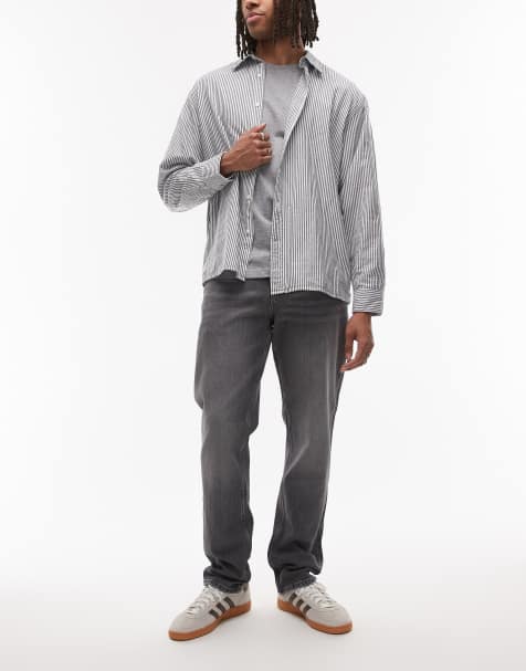 Tommy Jeans - Ryan - Smalle rechte jeans in grijs - view 1