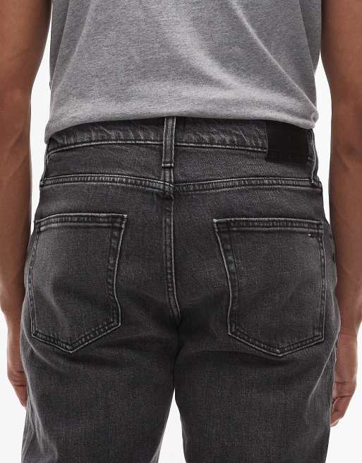 Tommy Jeans – Ryan – Svarta, tvättade och raka jeans med smal passform, 4 av 5