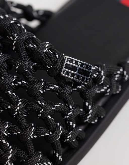 Tommy Jeans - Sabot bassi in rete nera, 2 di 4