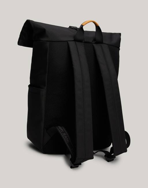 Tommy Jeans - Sac à dos avec partie supérieure roulée - Noir, 2 de 4