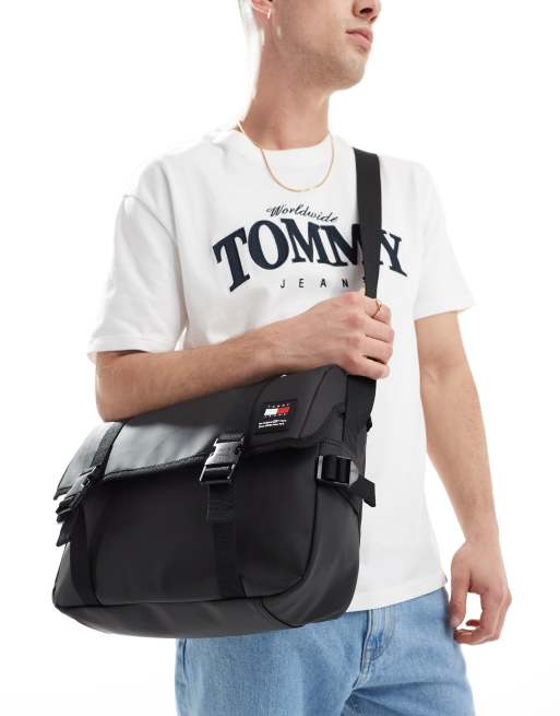 Tommy Jeans - Sac à dos style sacoche - Noir