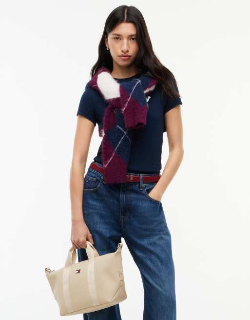 Tommy Jeans sac cabas quotidien avec bandoulière en crème, 4 de 4