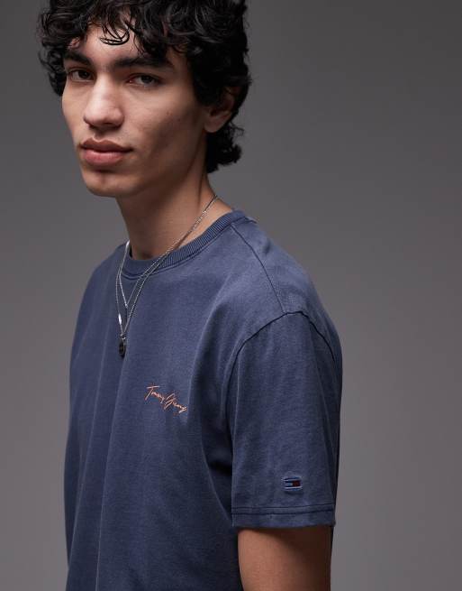 Tommy Jeans sailing back print graphic t-shirt in navy, 3 of 4