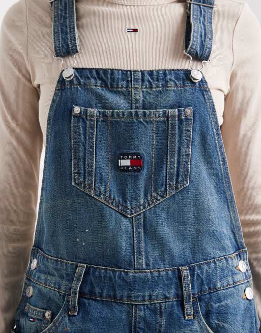 Tommy Jeans - Salopette lavaggio medio sbiadito, 4 di 4