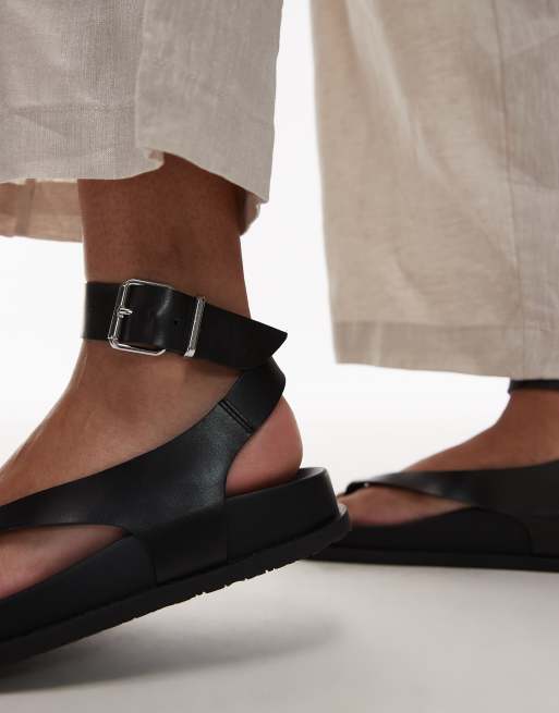 Tommy Jeans - Sandalen met enkelbandje in zwart, 2 van 4