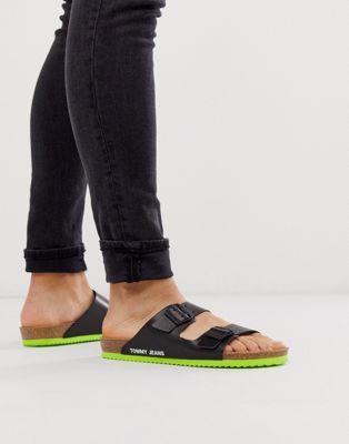Tommy Jeans - Sandalen met gesp-Zwart