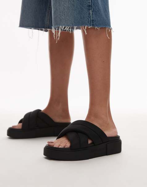 Tommy Jeans - Sandalen met plateauzool in zwart - view 1