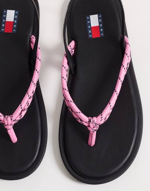 Tommy Jeans - Sandalen met touwdetail in roze, 3 van 4