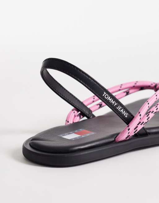 Tommy Jeans - Sandalen met touwdetail in roze, 4 van 4