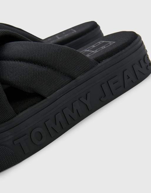 Tommy Jeans - Sandales à semelle plateforme - Noir , 3 de 4