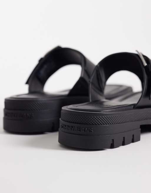 Tommy Jeans - Sandales chunky à entre-doigts et boucle - Noir, 4 de 4