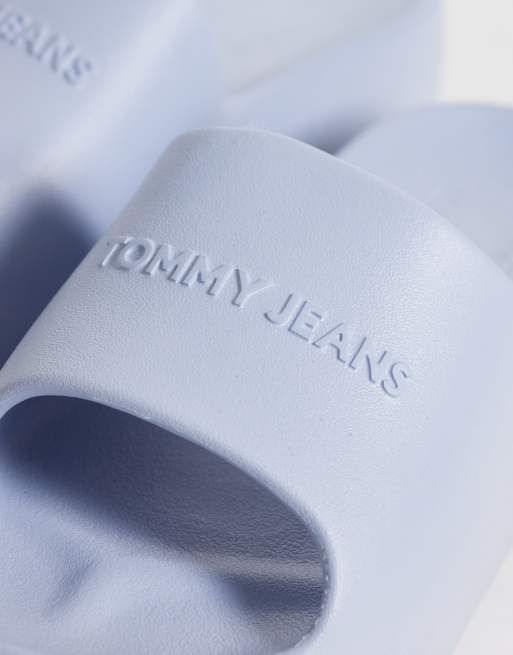 Tommy Jeans - Sandalias azul claro con suela gruesa, 2 de 4