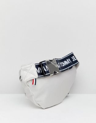 tommy jeans bum bag white