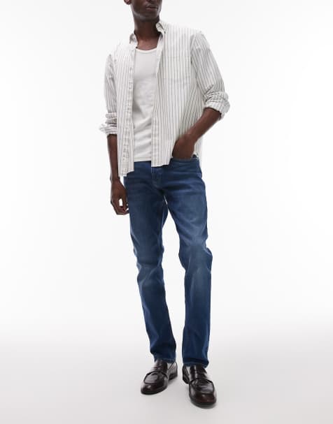 Tommy Jeans – Scanton – Ciemnoniebieskie dopasowane jeansy - view 1