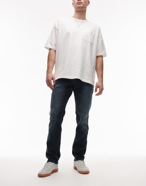Tommy Jeans - Scanton - Jean coupe slim - Bleu foncé délavé - view 1