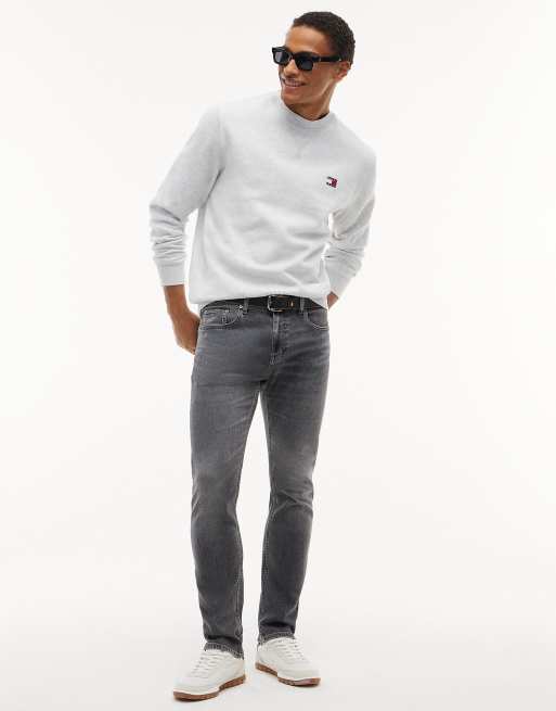 Tommy Jeans Scanton jean slim délavé noir en denim gris, 2 de 7