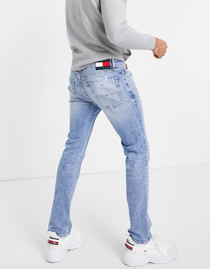 Tommy Jeans - Scanton - Jeans i lys vask i slim fit-Blå