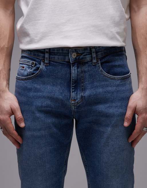 Tommy Jeans – Scanton – Niebieskie jeansy o dopasowanym kroju, 5 z 5