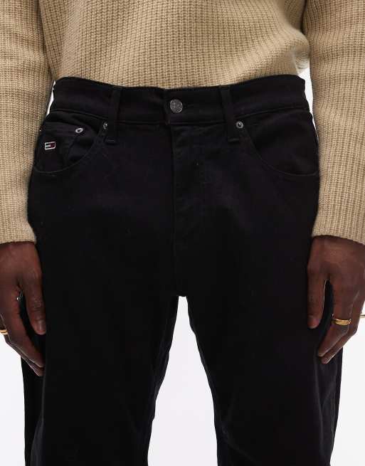 Tommy Jeans – Scanton – Schmal geschnittene Jeans in Schwarz, 5 von 5