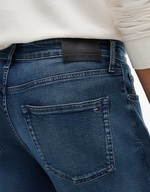 Tommy Jeans Scanton slim faded jeans in denim blue black, 4 of 7