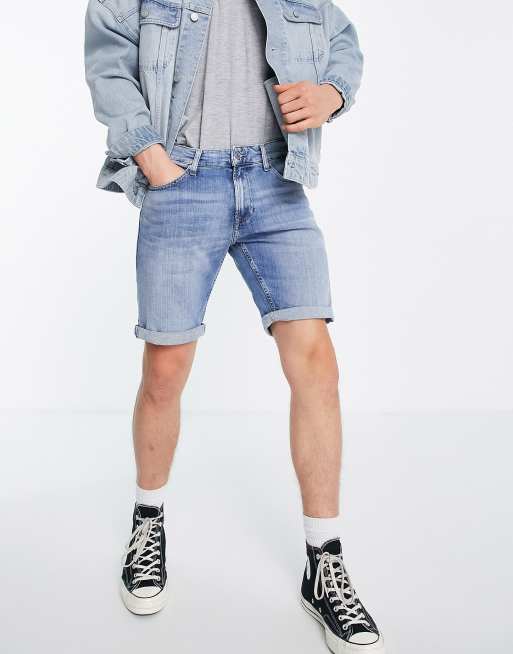 Tommy Jeans Scanton slim fit denim shorts in hampton light wash | ASOS